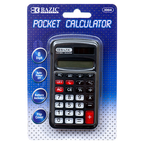 8 digit calculators with flip cover -  -- 24 per box