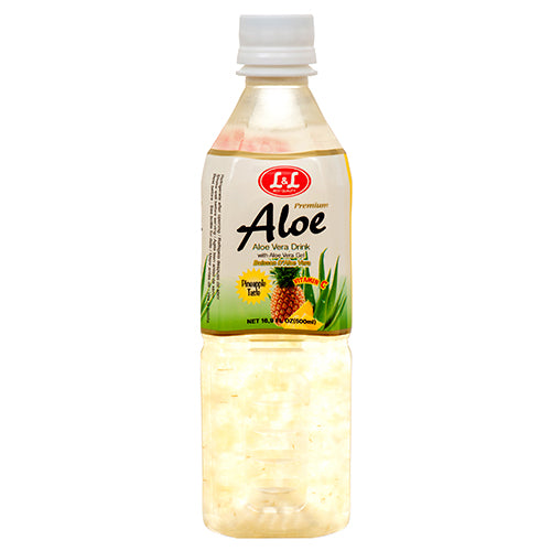 l & l aloe vera drink - pineapple - 16.9 oz -- 20 per case