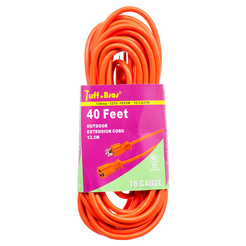 outdoor extension cords - ul-listed - 40ft - 16 guage -- 4 per box