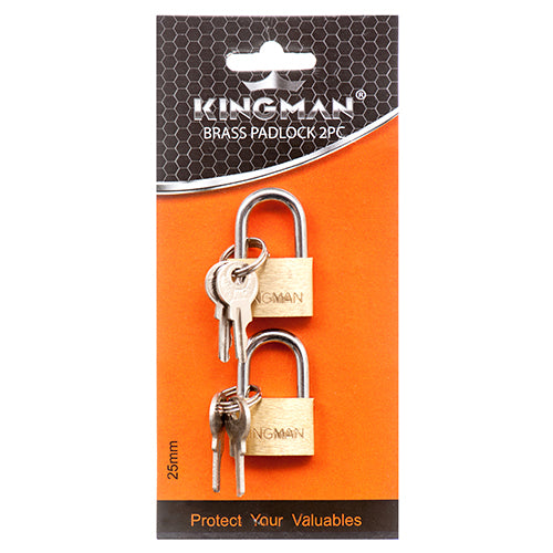 kingman 25mm brass padlocks - bulk - 300 pieces -- 12 per box