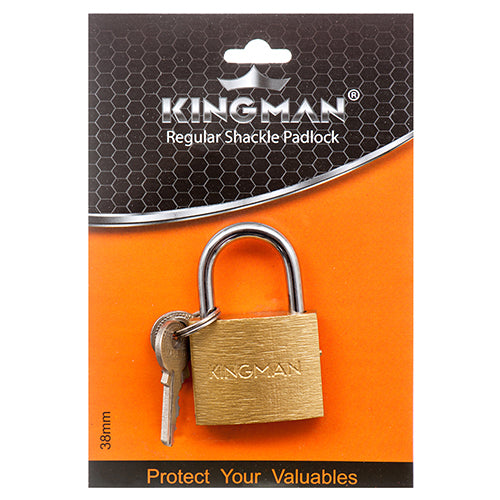 kingman brass padlocks 38mm  -  -- 12 per box