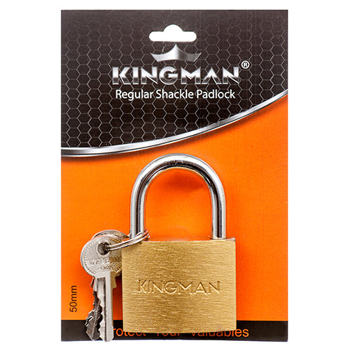 kingman brass padlocks - 50mm  -- 12 per box