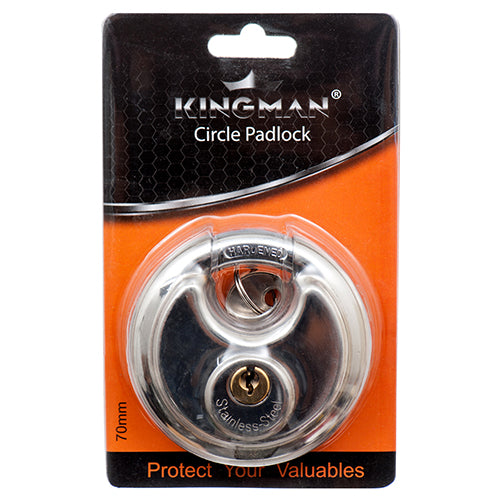 kingman diskus padlocks - 70mm -- 12 per box