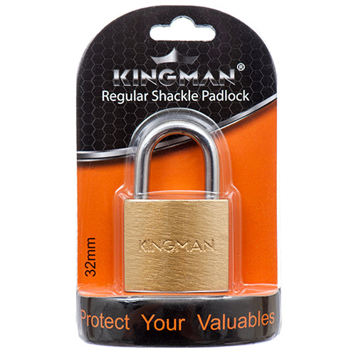 32mm kingman brass padlock with copper core  -- 12 per box