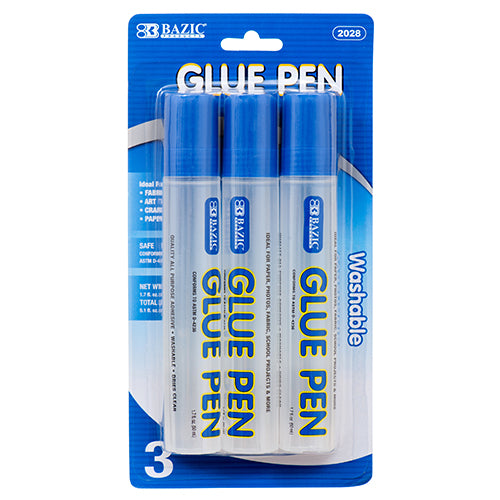 glue 3 piece pen washable - 1.7 oz -- 24 per box