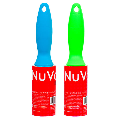 nuvalu lint roller deluxe with assorted color handle -- 39 per box