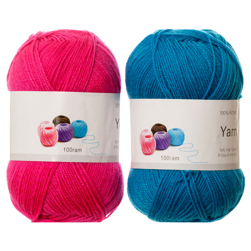 assorted color yarn - 100 gram -- 24 per box