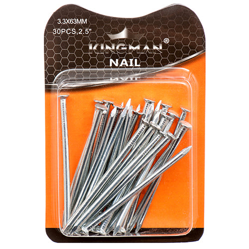 kingman nails - 2.5 inch  -  -- 12 per box