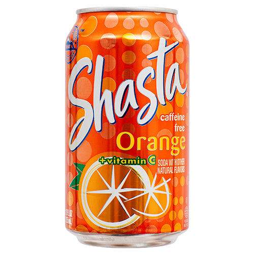 shasta 12oz orange soda - 24 pack -  -- 24 per case