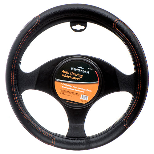 kingman auto steering wheel covers - 2 assorted colors -- 6 per case