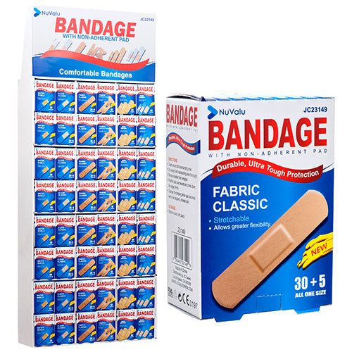 bulk nuvalu bandages display - 6 asst  -- 144 per case