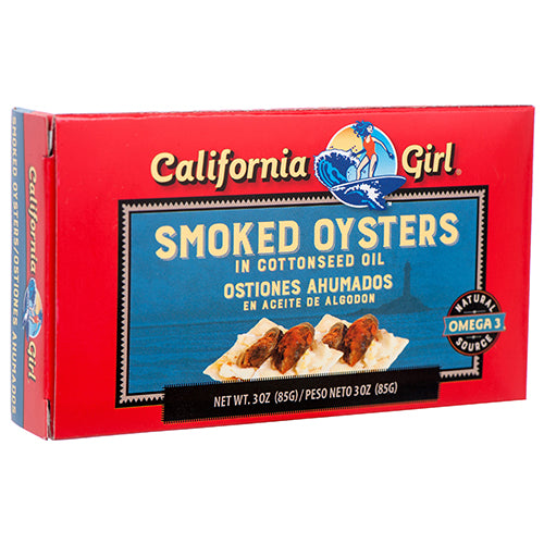 california girl smoked oysters - 3 oz -- 12 per case