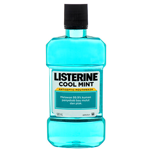 listerine mouthwash cool mint 500 ml -- 12 per case