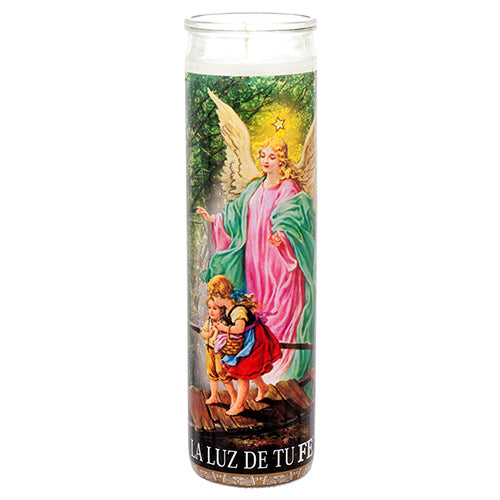 angel de la guarda religious candles -- 12 per case