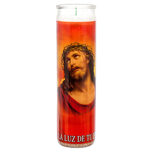 veladora religious candles gran poder - bulk  -- 12 per case