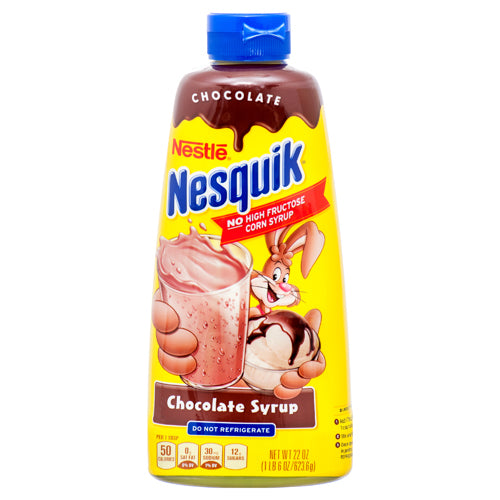 nestle nesquik syrup chocolate - 6 pack -- 6 per case