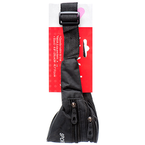 nuvalu waist bag - 3 zipped pockets - bulk  -- 24 per box