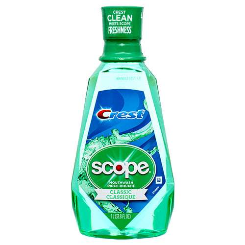 crest scope classic mouthwash original mint - 1 liter -- 6 per case