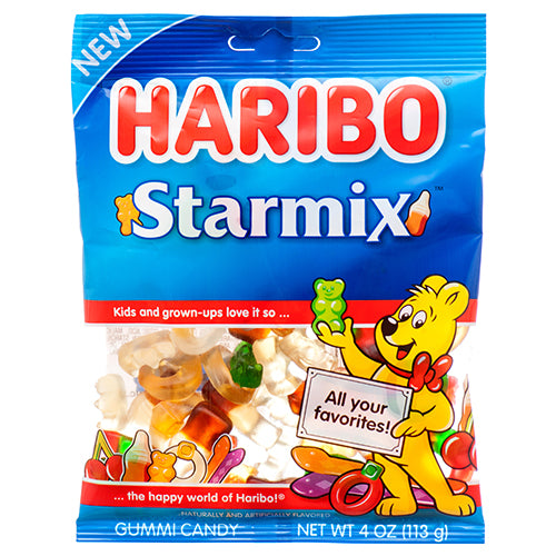 haribo gummy starmix bulk - 4 oz -- 12 per case