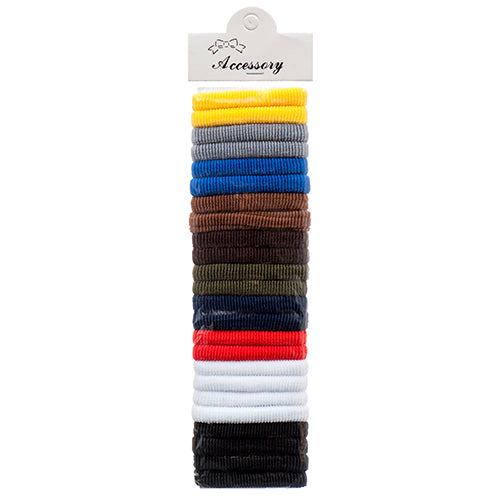 hair ties - assorted colors - 24 count  -- 12 per box