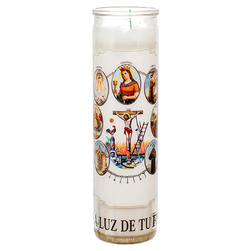 religious candles - santo siete potencias - -  -- 12 per case