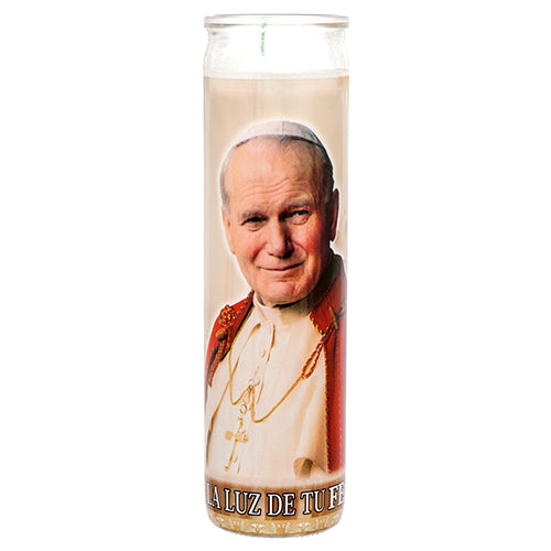 veladora religious candle juan pablo ii  -- 12 per case