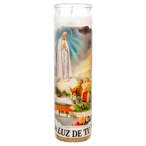 veladora religious candle ntra sra de fatima -  -- 12 per case