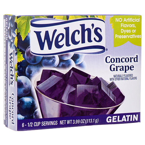 welchs grape gelatin - 3.99 oz - -  -- 12 per case