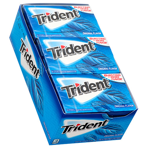 trident gum original - 14 sticks - bulk  -- 15 per box