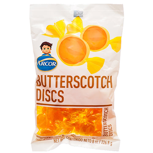 arcor butterscotch discs 8 oz -- 24 per case