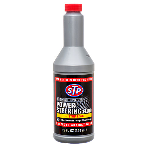 stp power steering fluid & stop leak - 12 oz -- 6 per case