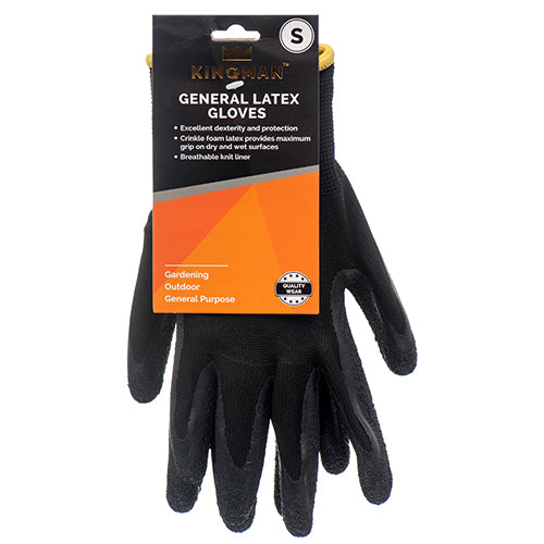 kingman glove latex w/crinkle sm - bulk  -- 12 per box