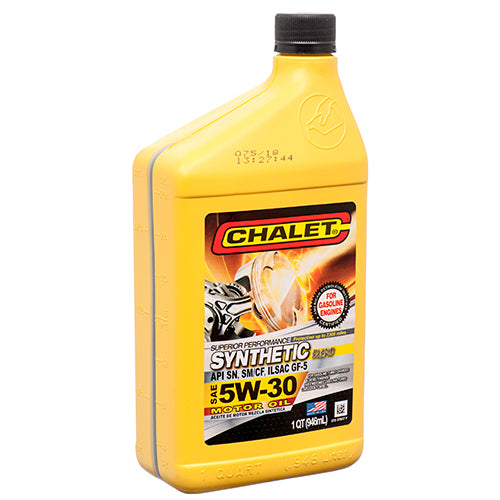 chalet motor oil 5w-30 synthetic blend - 12 quarts per case -- 12 per case