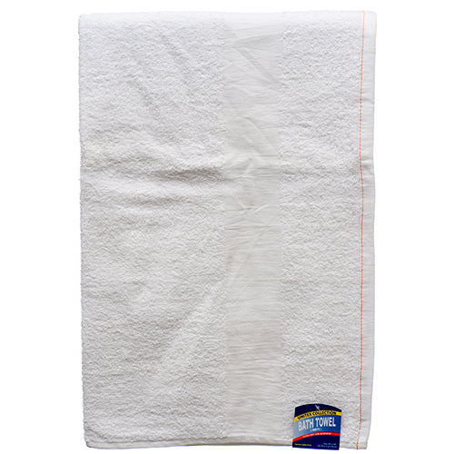 bulk white cotton bath towels 24x48 -- 6 per box