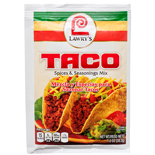 lawry's taco seasoning mix - 1 oz - bulk  -- 12 per case