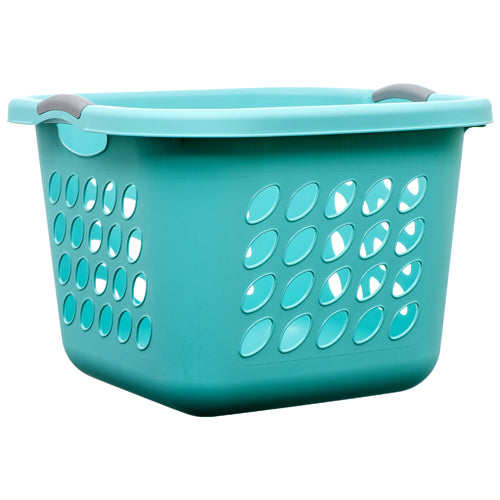 sterilite #1217 laundry baskets - bushel - aqua clr -- 6 per case