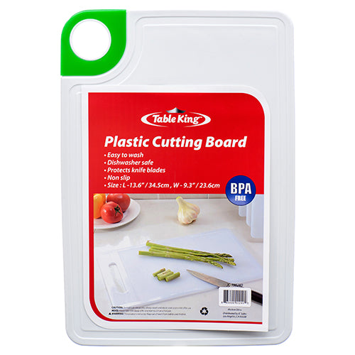 table king plastic cutting board 13.8x9.4 -- 12 per box