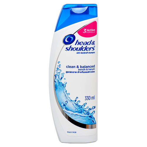 head shoulders shampoo clean balance 330 ml -- 12 per case