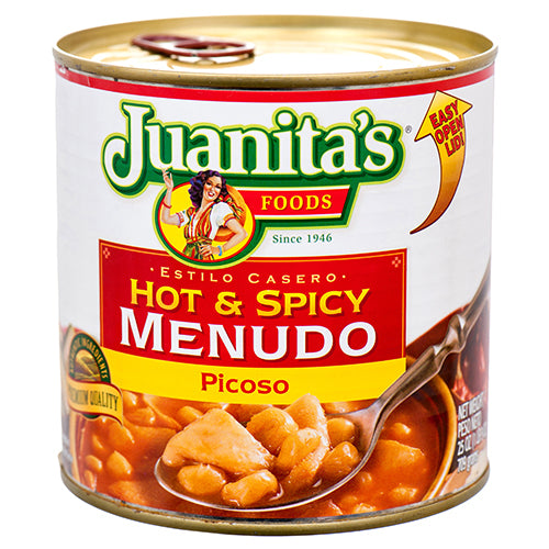 juanita's hot & spicy menudo 25 oz -- 12 per case