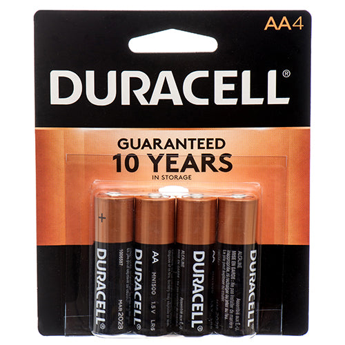 duracell aaa 4-pack batteries  -- 14 per box