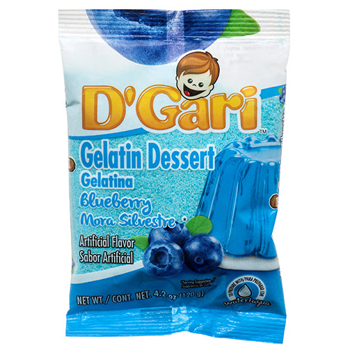 d gari water gelatin blueberry -  -- 24 per case