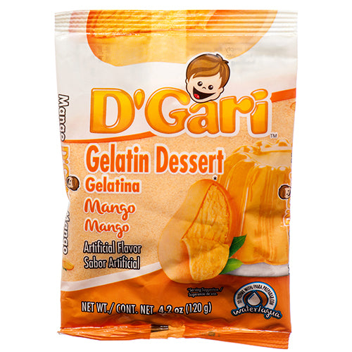 d gari water gelatin mango - 4.2z -- 24 per case