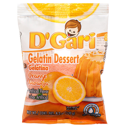 d gari water gelatin orange 4.2z -- 24 per case