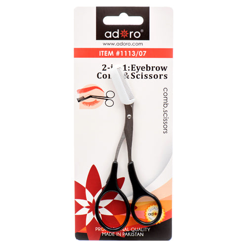 adoro 2-in-1 eyebrow comb & scissor  -- 12 per box