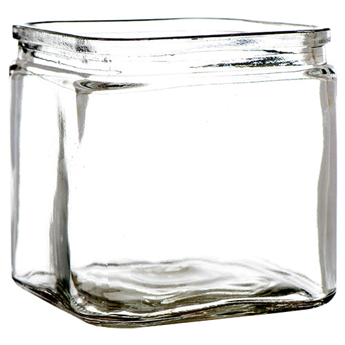 glass vase cube 12 x12 cm -- 12 per case