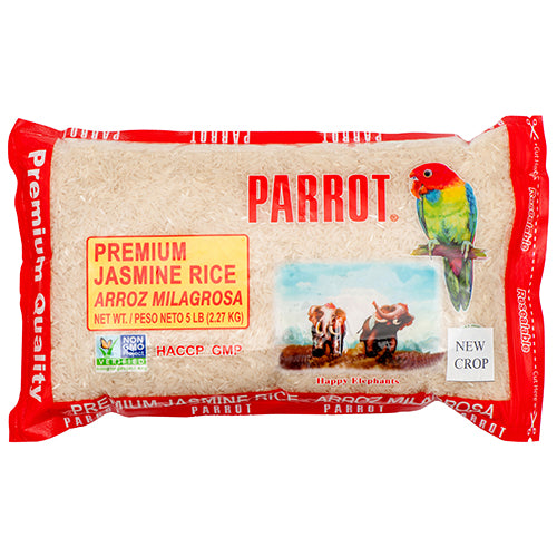 parrot jasmine rice 5 lb -- 6 per case