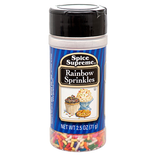 rainbow sprinkles spice supreme 2.5 oz -- 12 per case