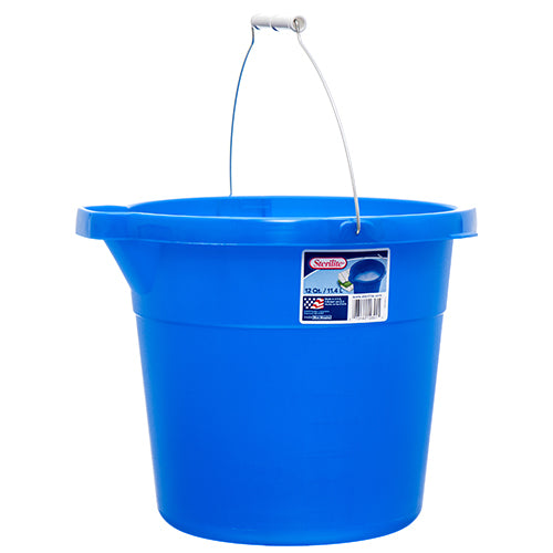 sterilite #1123 pails - 12 qt blue morpho -- 12 per case