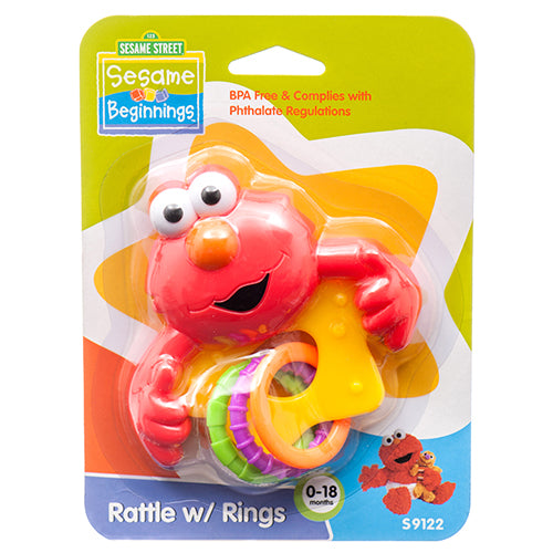 baby rattle sesame street #s9122 -- 12 per box