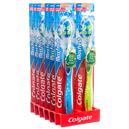 colgate max fresh soft toothbrushes - bulk pack -- 12 per box